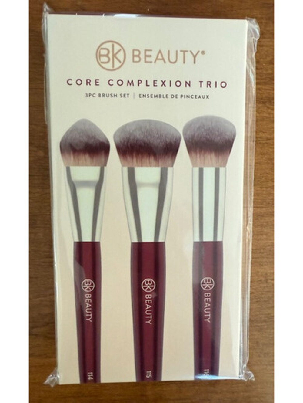CORE COMPLEXION TRIO 3 PIECE MAKEUP BRUSH SET BK Beauty NIB